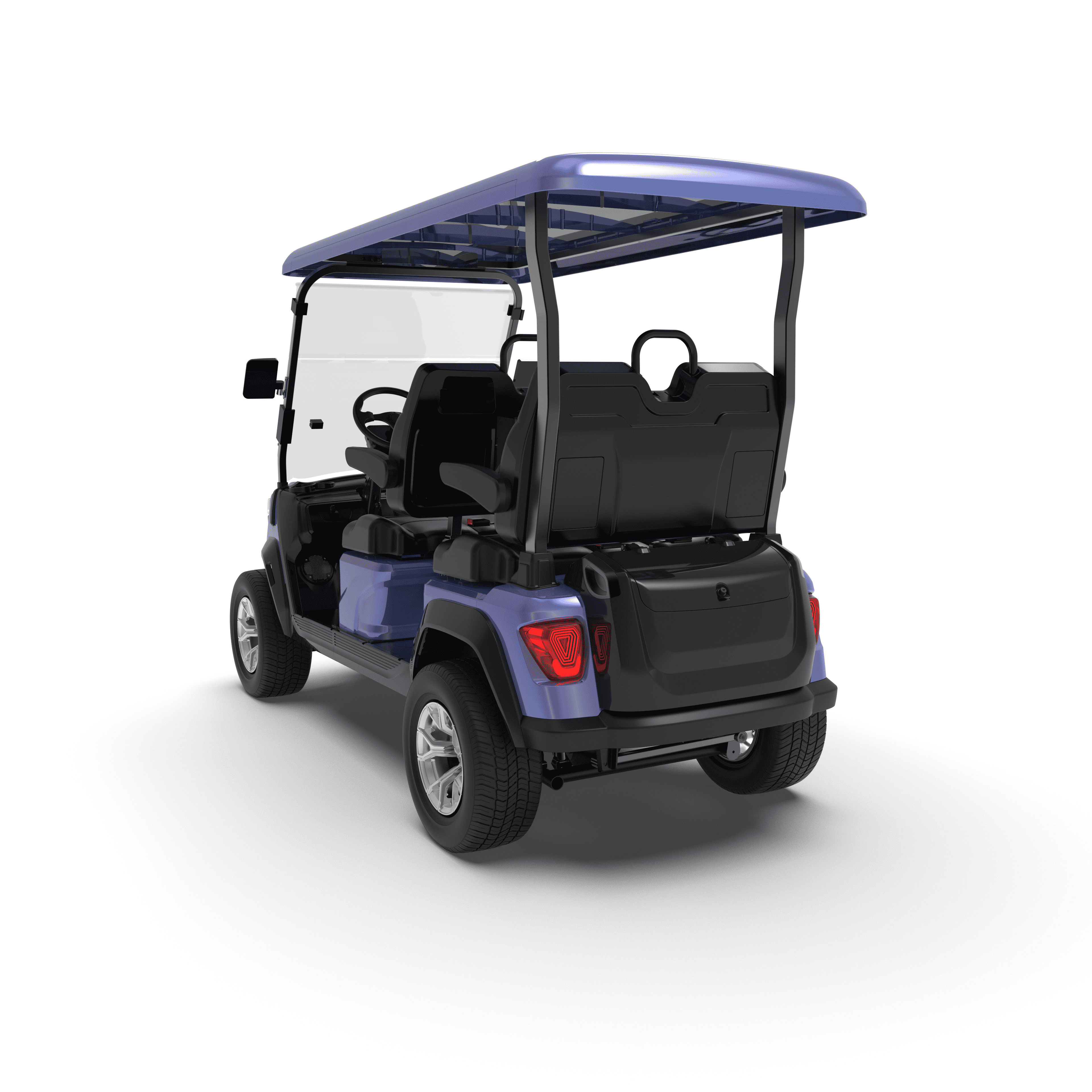 4 Seater Electric Golf Cart Blue&Purple