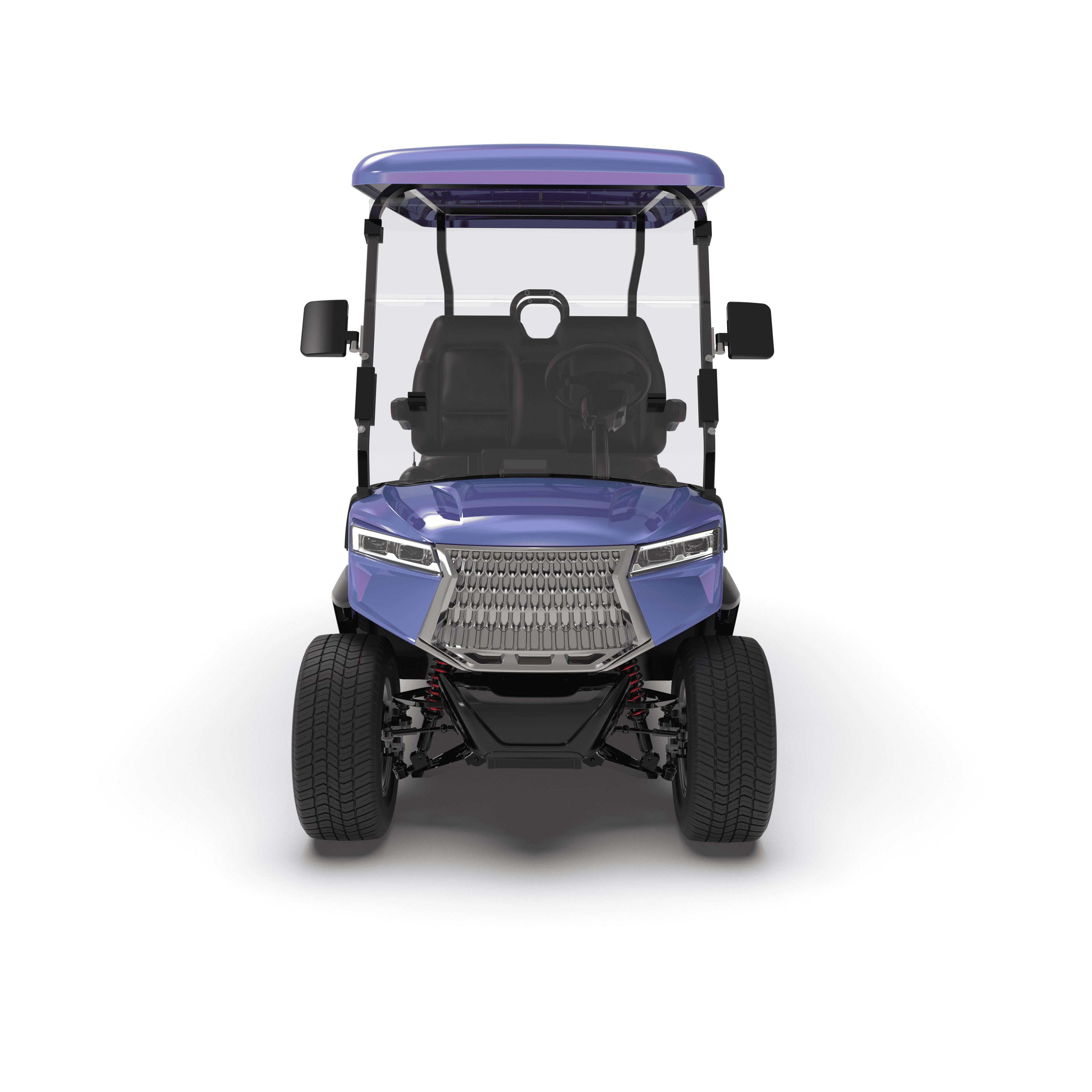 4 Seater Electric Golf Cart Blue&Purple